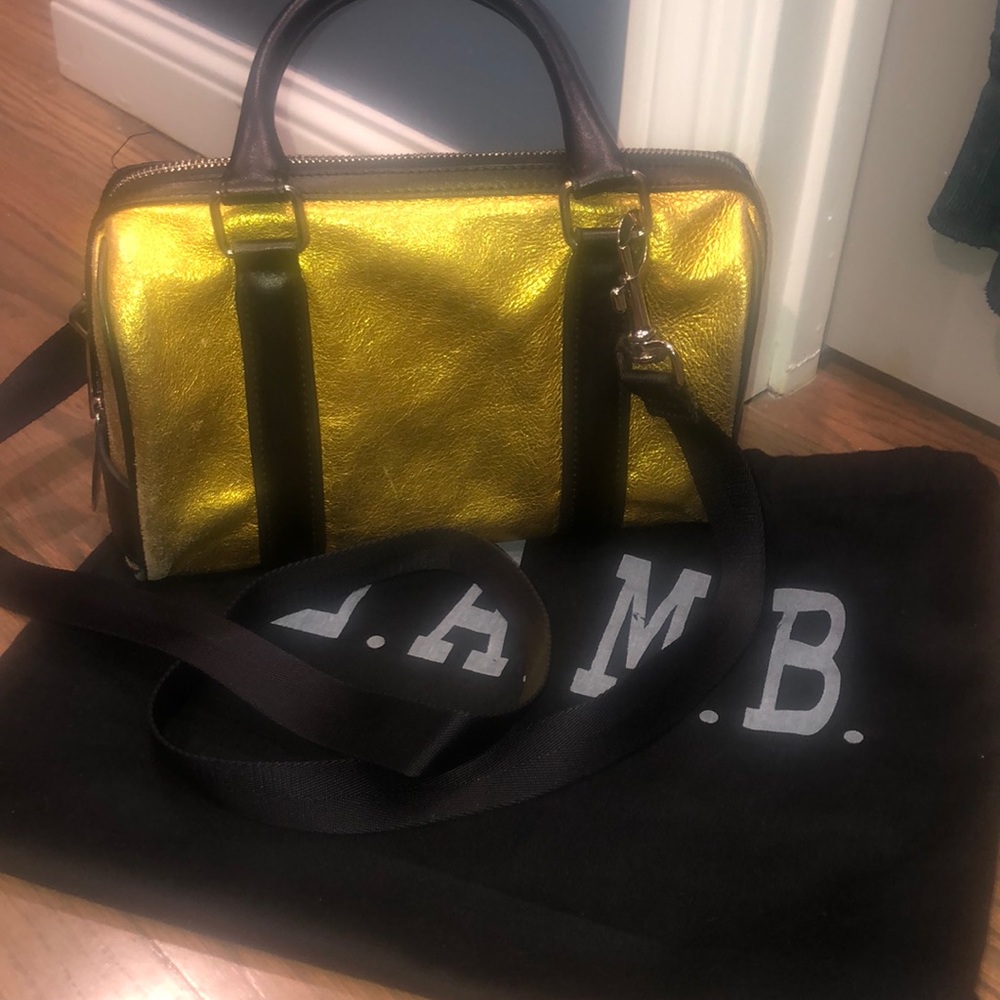 Gold LAMB crossbody